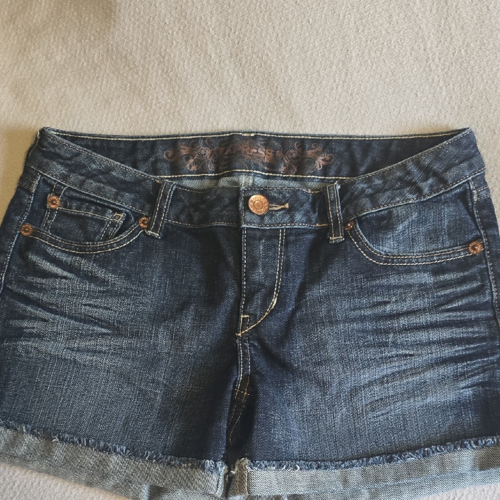Express Dark Blue Jean Shorts